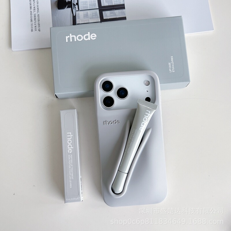 外贸适用iPhone17Promax海莉rhode口红唇釉硅胶手机壳16p软保护套|undefined