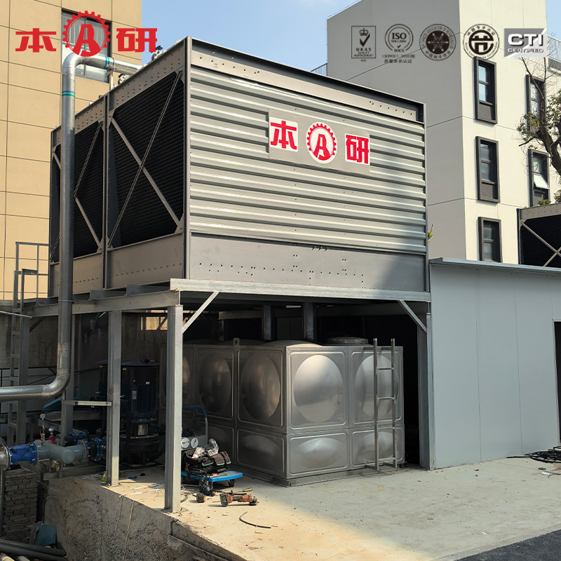 冷却塔方形横流式注塑机集中循环水降温效率高
