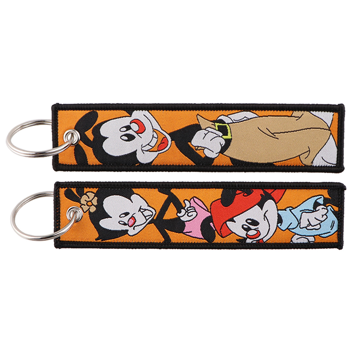 Ratón de dibujos animados Capibara animal tejido llavero gato Cordón de gato Certificado de oficina del estudiante adornos de tela llavero