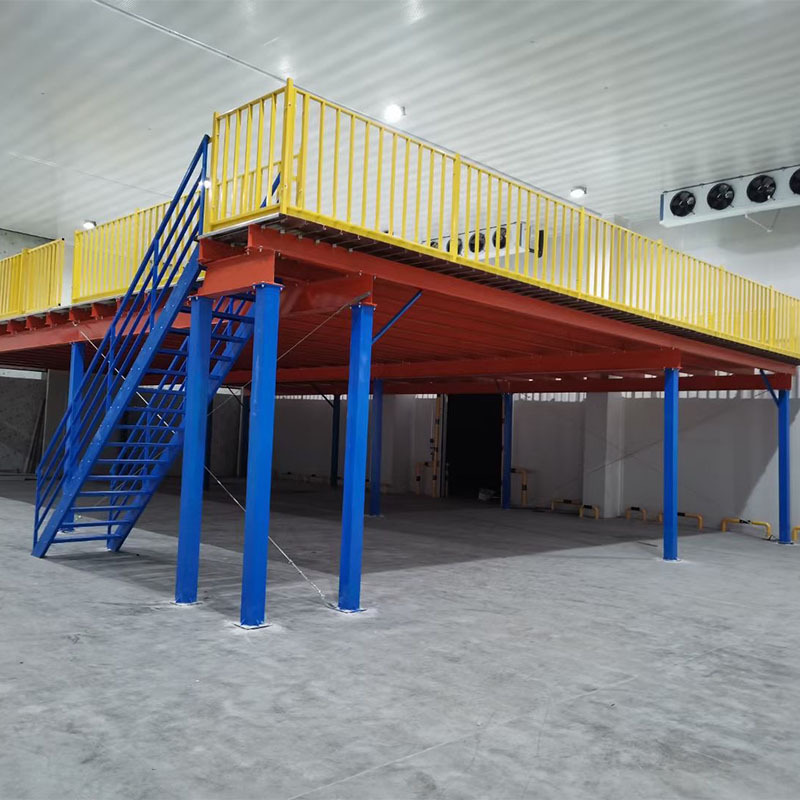 厂房搭建二层钢平台货架 厂房使用面积加倍 承重好 组装拆卸设计