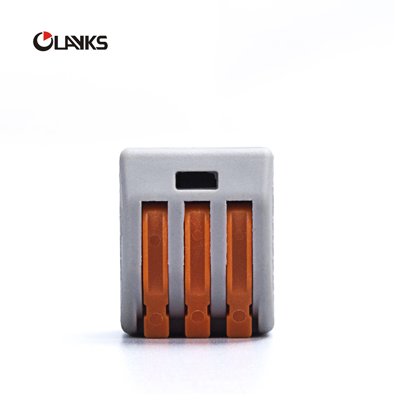 厂销跨境双头免破线插拔快速接线端子按压式并线导线接线端子