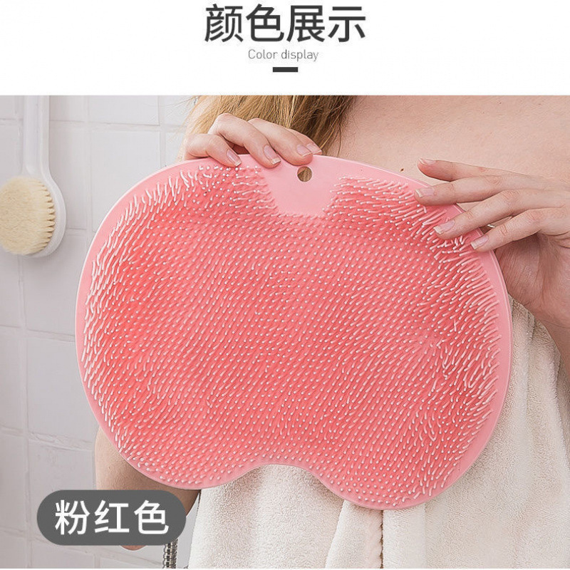 Baño de frota de espalda, artefacto mágico de frota de espalda, ventosas de espalda, almohadilla de pie de pared, cepillo de baño, masaje, no pedimos a nadie que se ponga en contacto con la gente.