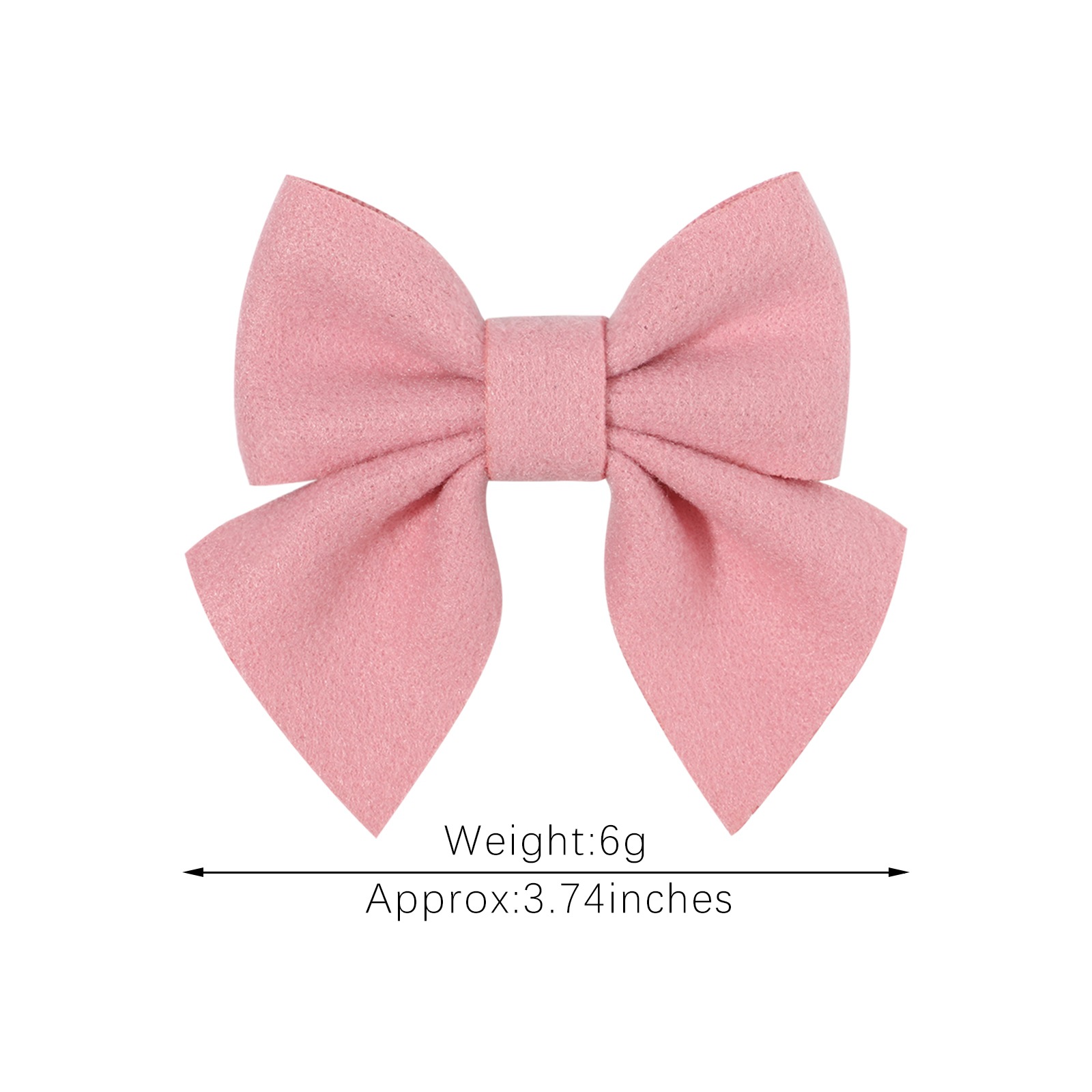 Fashion Solid Color Bow Knot Cloth Hair Clip display picture 2