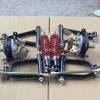 Modified Four-Wheel Go-Kart Front Suspension Motorcycle frame