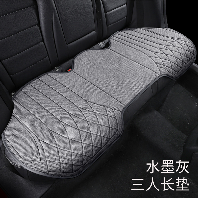 自動車シートクッション四季通用リネンクッション秋冬シングルシート滑り止め通気三点セット全車運転シートクッション|undefined