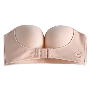 Cross-border Thin QQ Candy Strapless Underwear Breathable Non-rimless Gathering Upper Collocating Para-breast Bra