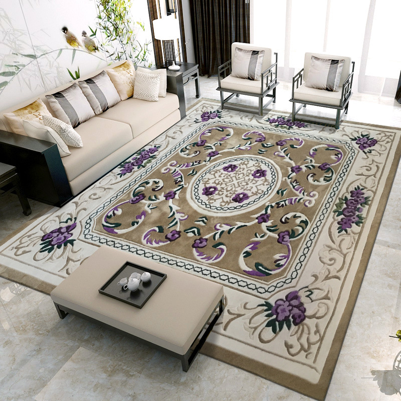 Fábrica de alfombra de sala de estar, alfombra de sofá, alfombra de té, alfombra de dormitorio, alfombra de espesor, alfombra resistente a la suciedad, fácil de cuidar, personalizada