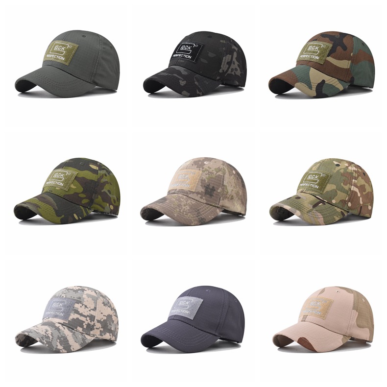 Gorra de Béisbol de Camuflaje LOCK Little Soldier, Gorra Táctica Militar para Fanáticos de las Actividades al Aire Libre, Gorra con Velcro, Gorra para el Sol, Gorra CP