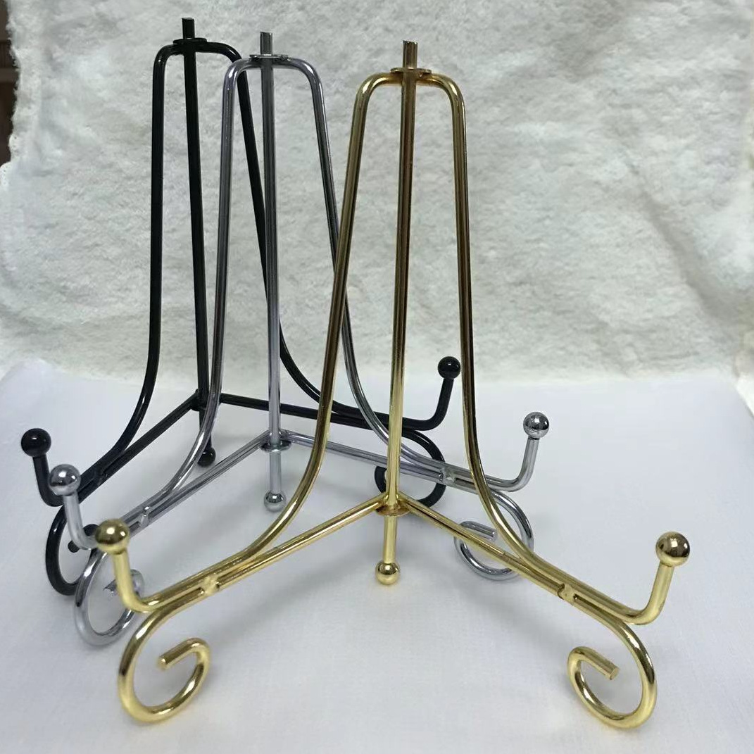 鐵藝歐式創意擺件支架盤子支架碟子支架鐘表支架獎牌支架茶餅支架