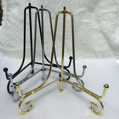 鐵藝歐式創意擺件支架盤子支架碟子支架鐘表支架獎牌支架茶餅支架