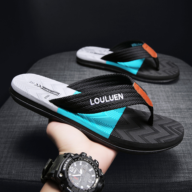 Summer New Slippers Men Outerwear Trend...