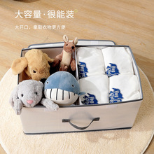 pp板带盖收纳盒可折叠衣物被子杂物箱防尘衣柜整理内衣裤子收纳箱