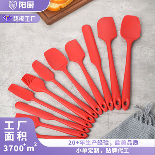 Factory New Oem Silicone Scraper Cake Cream Spatula Customizable Logo Silicone Spatula Mixing and Spreading Tool