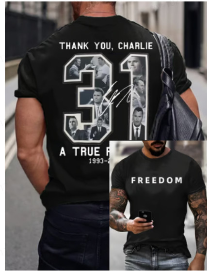 【跨境欧码】Freedom Charlie Kirk Shirt | True Patriot|undefined