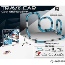 厂家直销跨境电动管道轨道车塑料儿童调整遂道车儿童外贸玩具