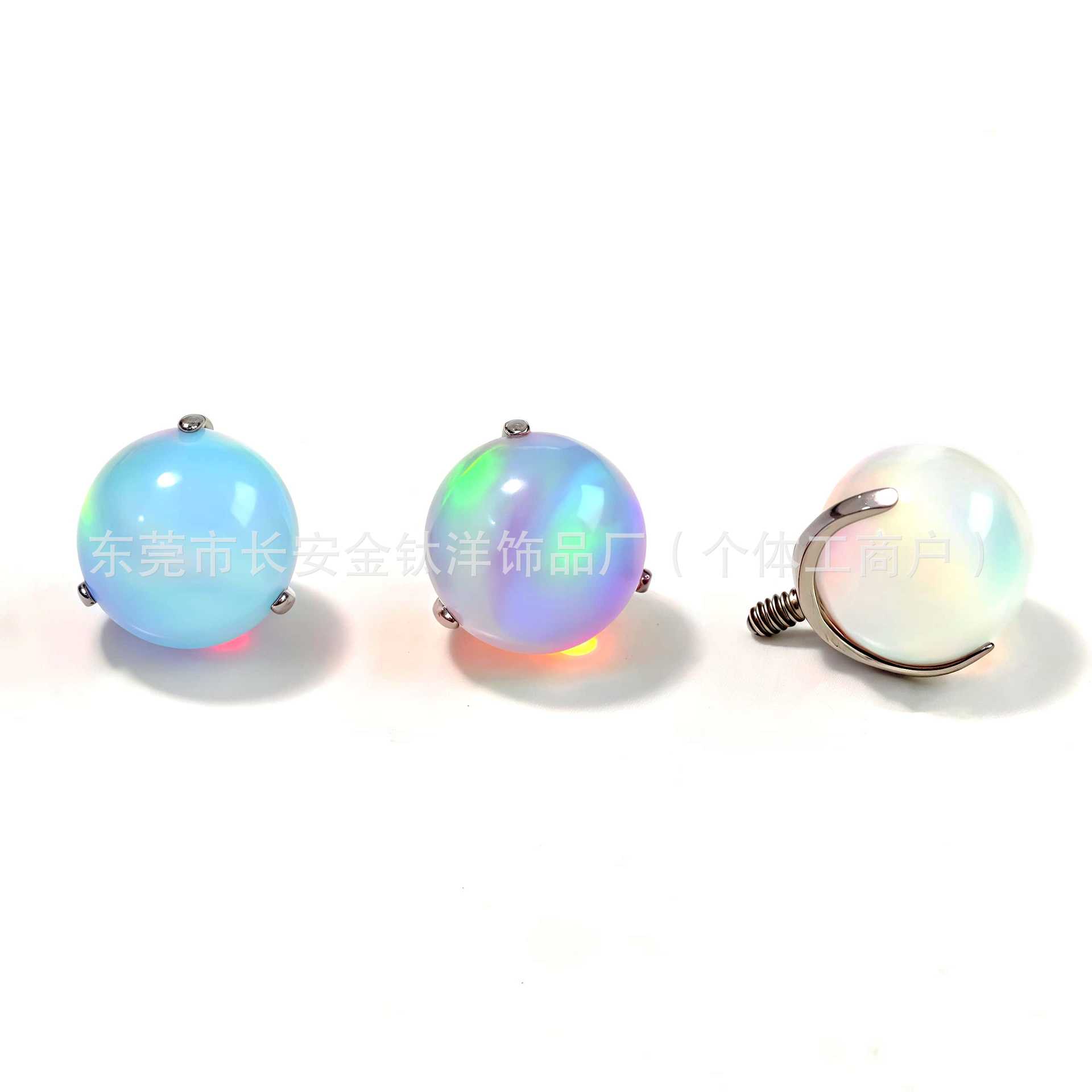 Labret piercing jewelry detail image