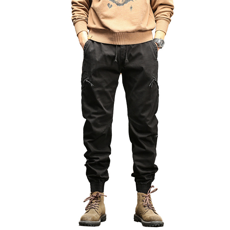 Men's Clothes Cargo Casual Pants Men's Autumn And Winter Fashion Brand Handsome Bundle Feet Multi-pocket Long Pants Men's Pants Wholesale_viptrois.com