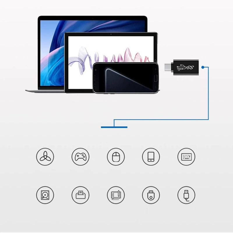 Адаптер USB C3.1OTG Type-C - USB, зарядный адаптер для передачи данных USB - Type-C