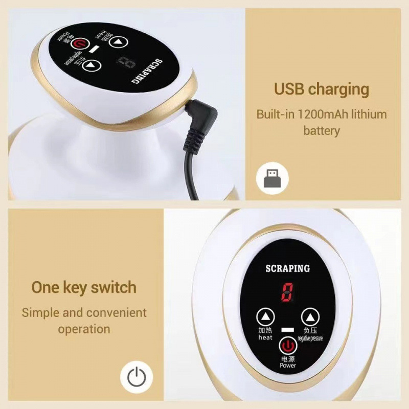 国境を越えた電動スクレーピング器具、経絡浚渫器具、温湿布、スクレーピング、経絡マッサージ、筋肉療法器具、吸引器具|undefined