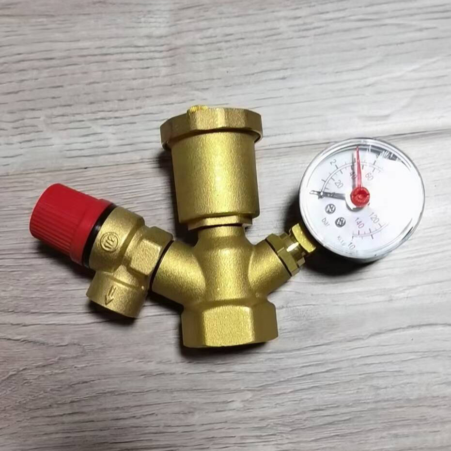 源头厂家锅炉泄压阀自动排气阀压力表水箱铜空气能安全组件一体