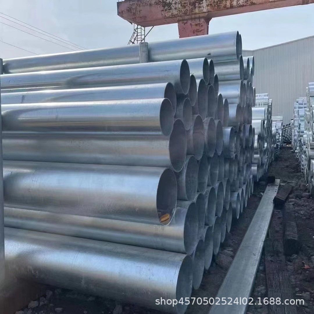 235B热镀锌直缝焊管现货鲁盛坤可车丝加工管件配件新疆镀锌无缝管