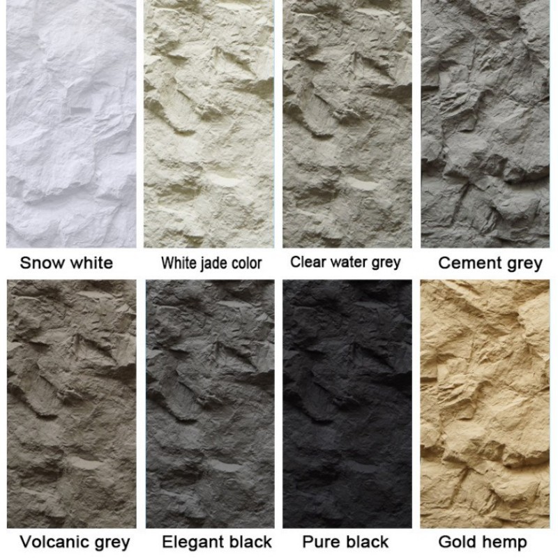 PU montaña roca roca roca pared de roca efecto tridimensional fuerte jardín hotel pared de fondo interior y exterior piedra cultural de piel de piedra ligera