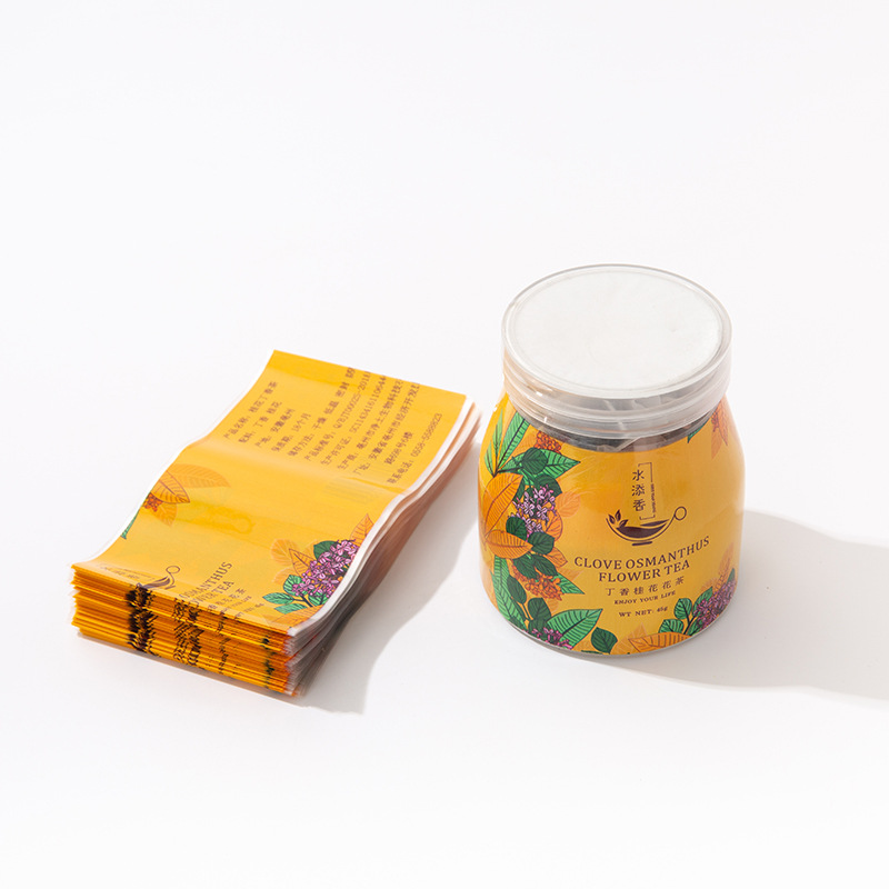 收缩膜标签 pvc收缩膜 pet收缩膜 热收缩膜 茶叶罐收缩膜支持