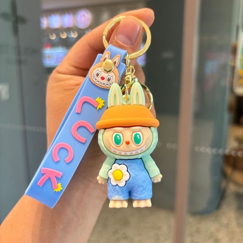 クリエイティブ人気ラブブキーホルダー漫画リトルシープペンダントおもちゃベビーグラバーかわいいキーチェーンリング卸売|undefined