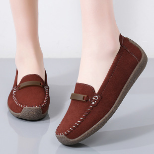 41-43 Single Shoes Women's Spring and Summer New Lightweight Non-slip Beef Sole Middle-aged and Elderly Mothers' Shoes Universal Outer Wear Milk Shoes