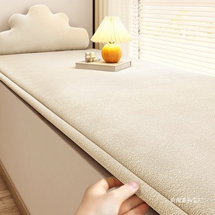 Waterproof and Anti-Fouling Teddy Velvet Bay Window Mat, Window Sill Mat, Universal for All Seasons, Internet Celebrity Cotton Mat, Tatami Seat Cushion, Li Yang