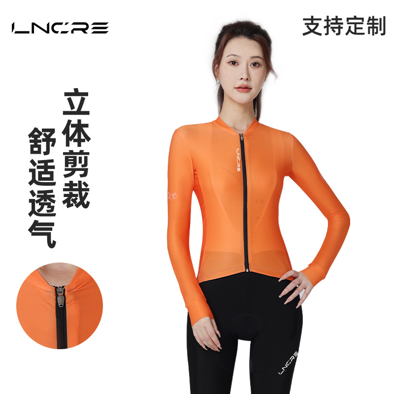 Women's Long-Sleeved Cycling Clothing Mountain Bike Women's Professional Sports Moisture-Wicking Thin Outdoor