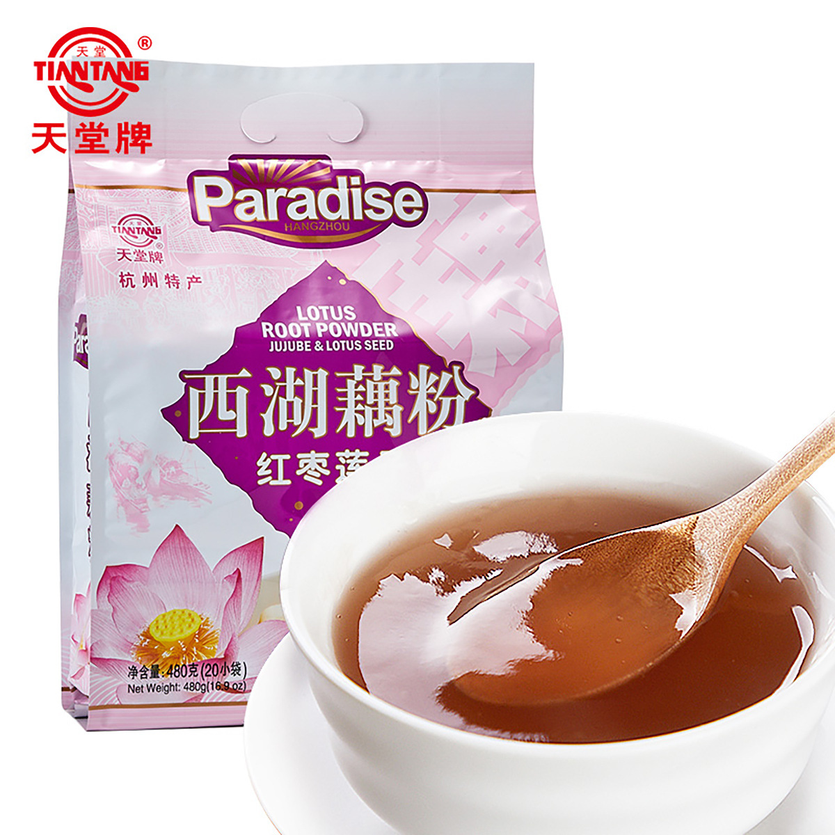 Чистый порошок для ravioli Paradise 480 г, специалитет Ханчжоу, сахар West Lake, без сахара для рагу, порошок для завтрака и питания