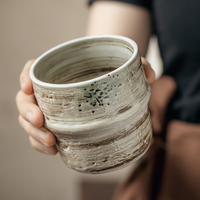 Wabilifeng taza de mano retro nostálgico taza de calabaza taza de té especial cerámica taza maestra japonesa exportación transfronteriza