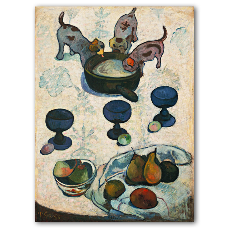 フランスポール高更世界名画レトロ芸術微噴掛画芯油絵キャンバス静止画|undefined