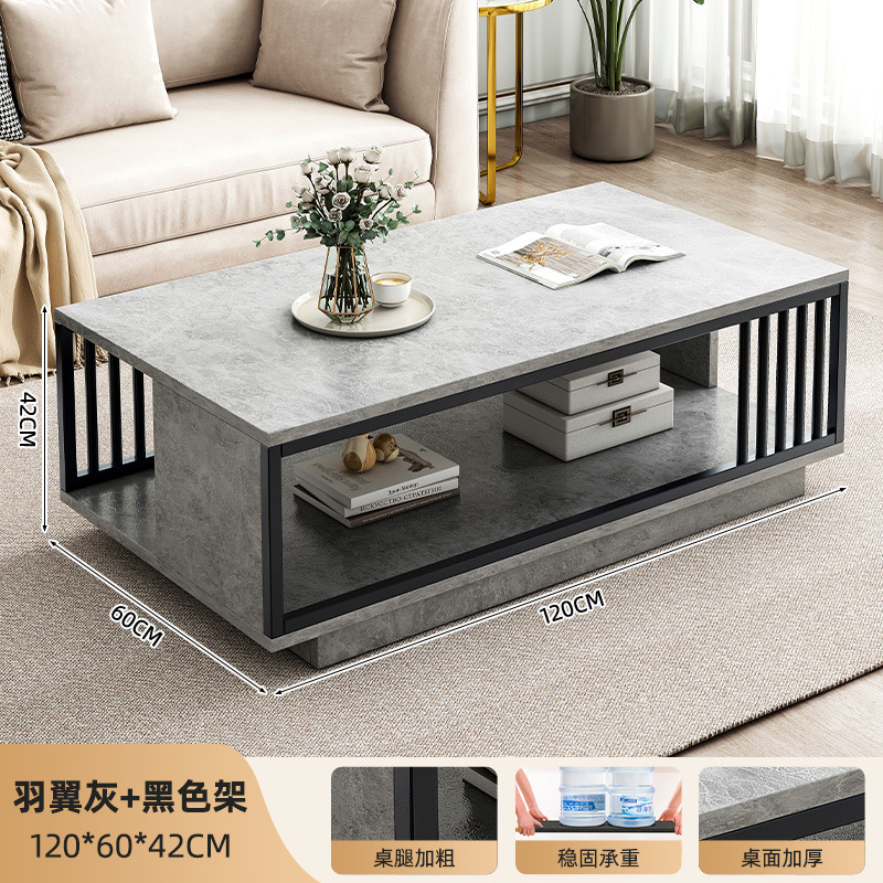 Mesa de té sala de estar doméstica 2025 nueva casa de alquiler de tipo pequeño moderno balcón simple exquisita mesa de té