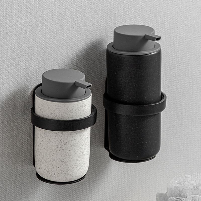 Wall-mounted Bathroom Punch-free Household Nordic Storage Rack Bottle Rack Toothbrush Cup Holder Multifunctional Space Aluminum Hanger