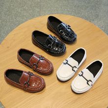 儿童豆豆鞋春秋新款男童皮鞋时尚休闲鞋中小童学生韩版套脚潮