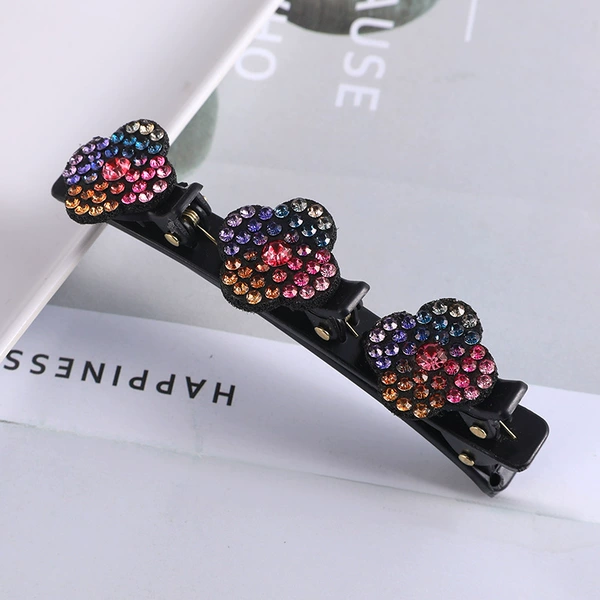 3# double layer braided 9cm diamond duckbill clip