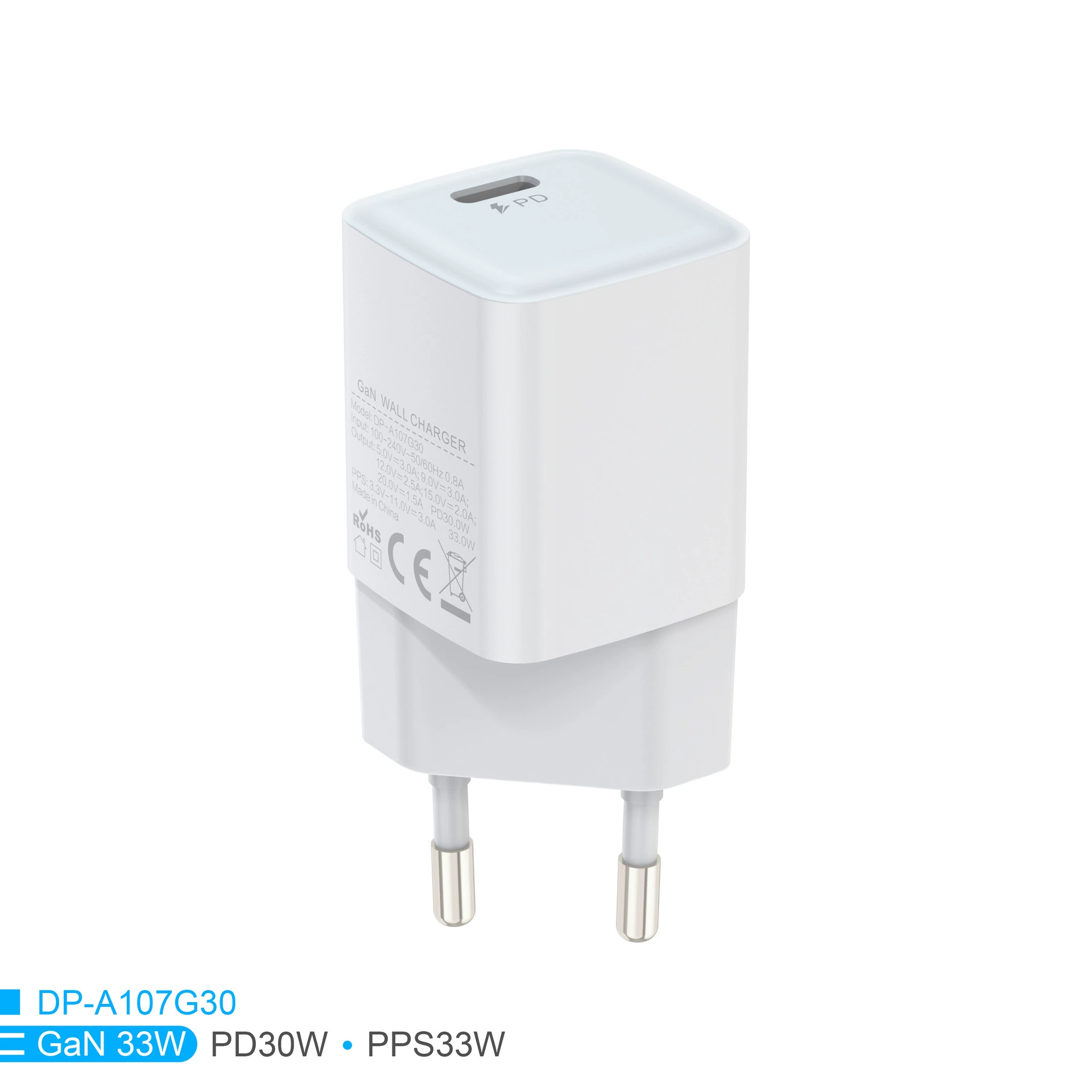 Быстрая зарядка PD30W совместима с планшетом, GAN быстрая зарядка, азотный азот азотный зарядник PPS33W быстрая зарядка
