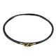 Black Wax Leather Rope Necklace Rope Thangka Matching Rope Gold Pendant Rope Buddha Brand Pendant Lanyard Special Thin for Men and Women