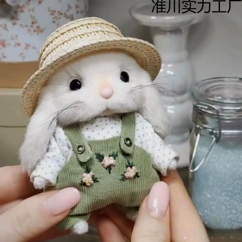 Популярный милый плюшевый кролик Little Red Book 14, праздничный мягкий готовый продукт для девочек-садовников
