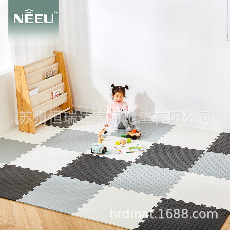 Patrón de la hoja 30 * 30pe espuma empalme alfombra del piso dormitorio sala de estar gimnasio tatami travieso Castillo alfombra del piso