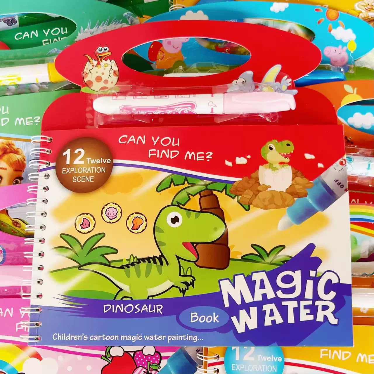 Детская книга для рисования водой Портативное многократное использование водных граффити Образовательные Игрушки для раннего образования и просвещения, детское забавное цветное наполнение