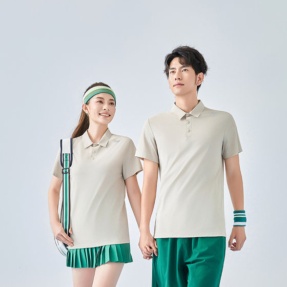 Quick-drying Collar Polo Shirt Couple's Sweatshirt Short-sleeved Top Men's and Women's T-Shirt Summer Cool Breathable Casual