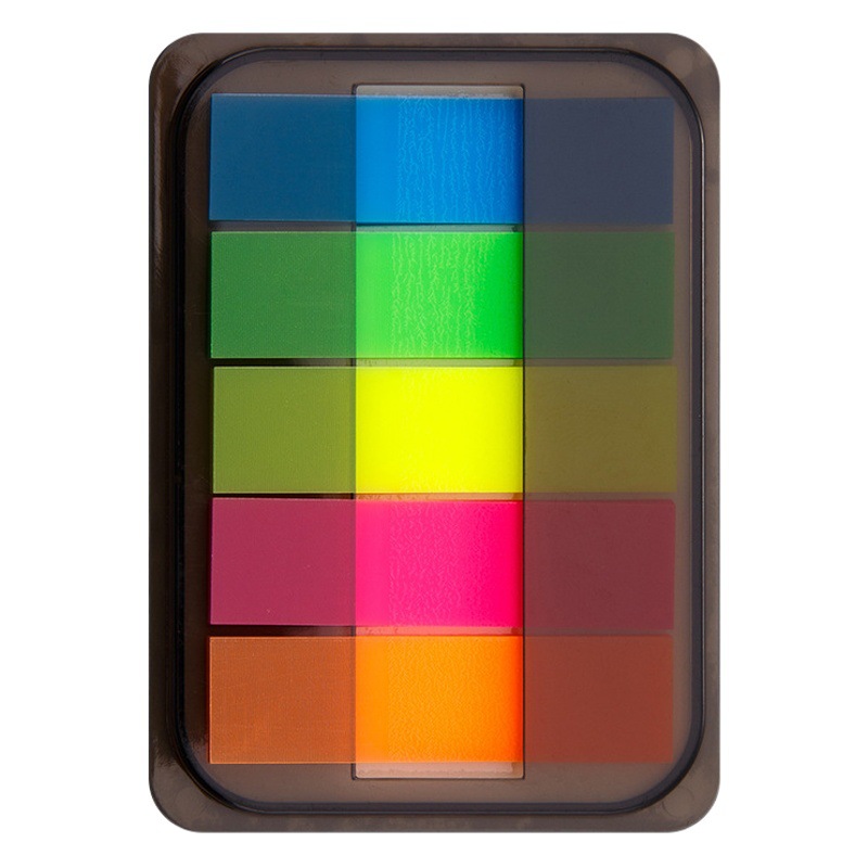 Pegatinas adhesivas fluorescentes de PET N pegatinas de indicación creativa del estudiante pegatinas de notas pegatinas de índice de color al por mayor