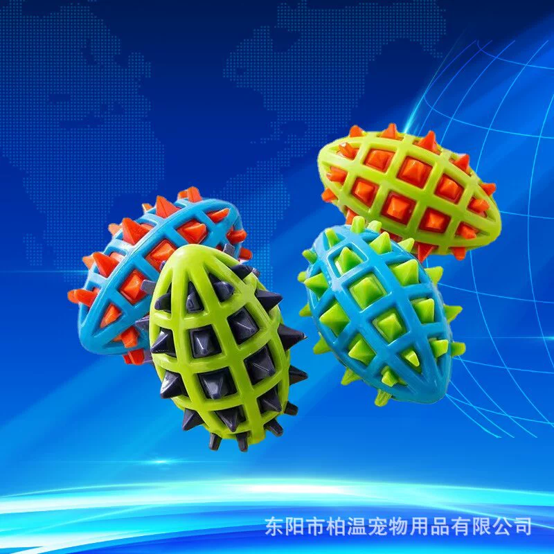 Игрушка для домашних животных Устойчивая к укусам Звуковая игрушка Мяч TPR Игрушка для собак Очистка зубов Коренной зуб Игрушка Амазонка Новая