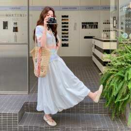 【档口 有货】渐变上衣+花苞半裙 2D122-2822-P175 控288