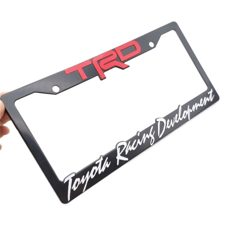 Трансграничная электронная коммерция Бестселлер АБС-пластик трехмерная рамка номерного знака США рамка номерного знака TRD Ralliart модифицированный стандарт