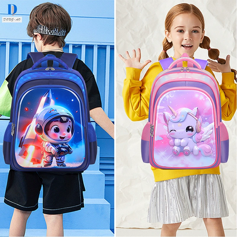 Карикатурный школьный рюкзак, детский милый backpack лёгкий, 1–6 лет, носится через плечо