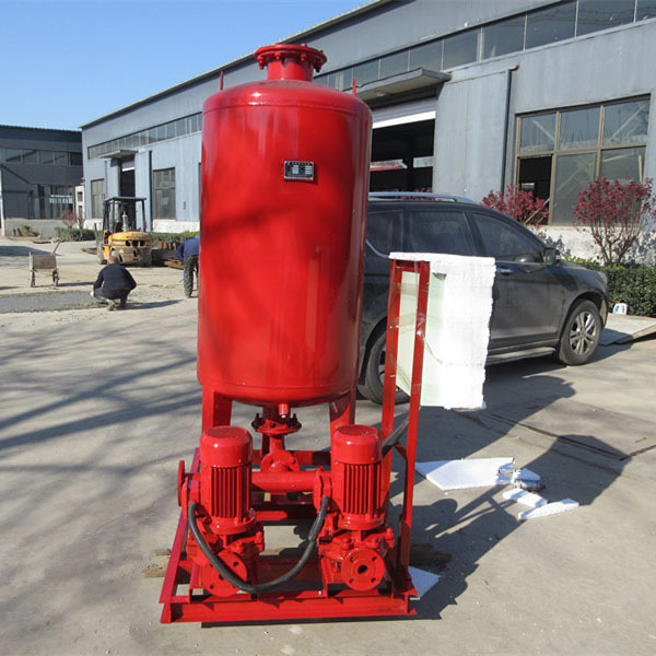 消防泵增压稳压恒压供水全套设备立式隔膜式气压罐机组消防机组